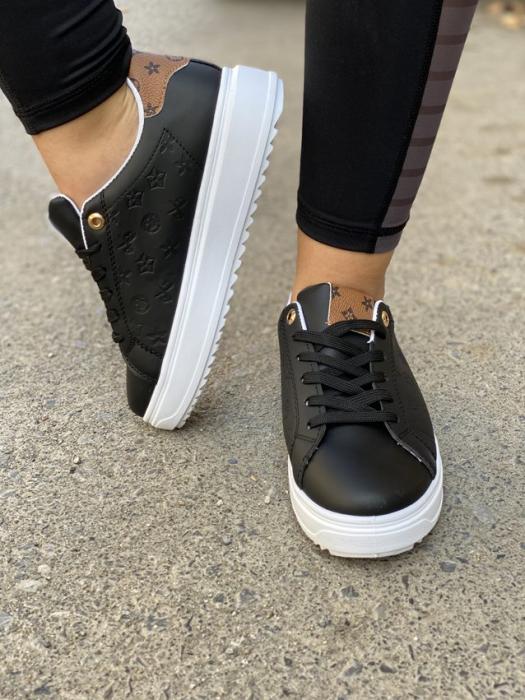 Sneaker με ιδιαίτερο μοτίβο μαύρο C619