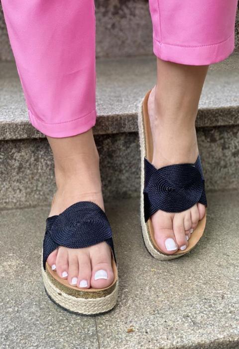 Μαύρο flatform TZ668