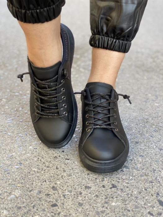 Sneaker με διακοσμητικά στρας μαύρο C89621