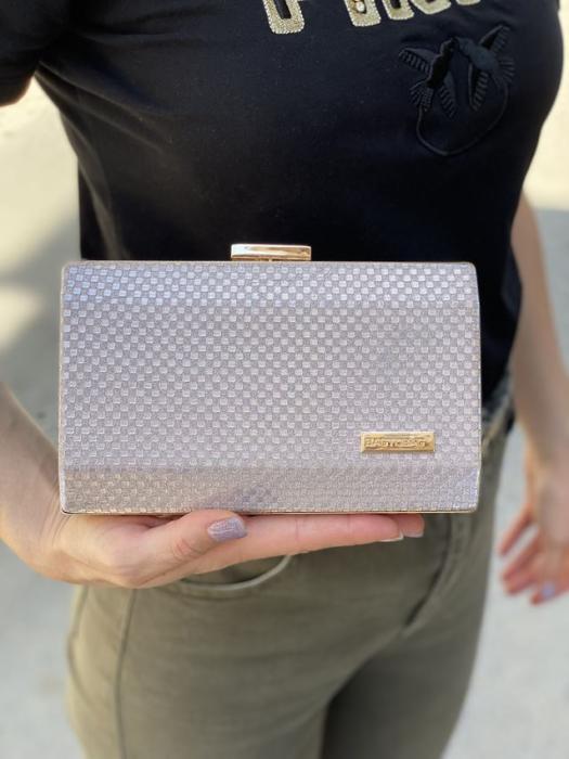 Τσαντάκι clutch αμπιγιέ ρόζ 21910
