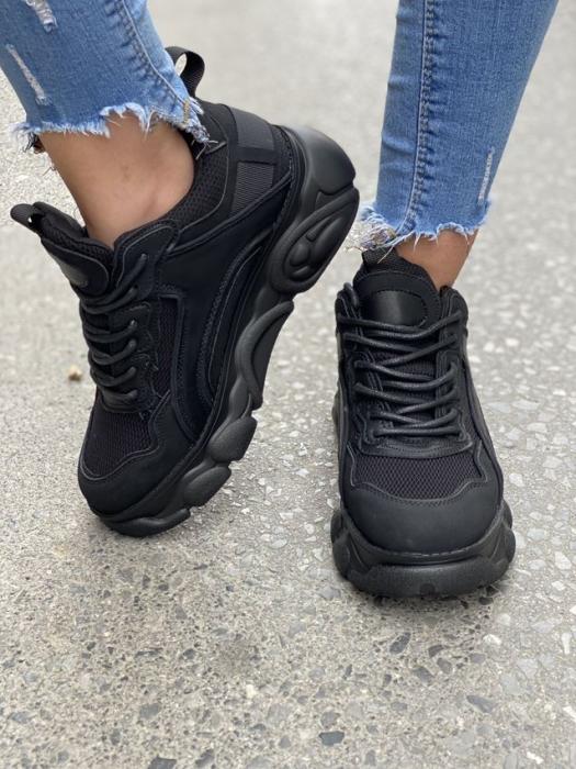 Sneaker με δίχτυ μαύρο H9005