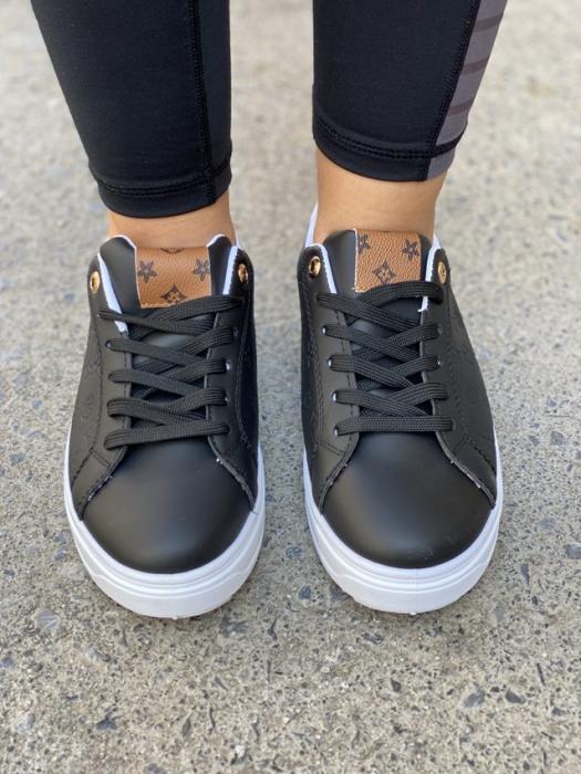 Sneaker με ιδιαίτερο μοτίβο μαύρο C619