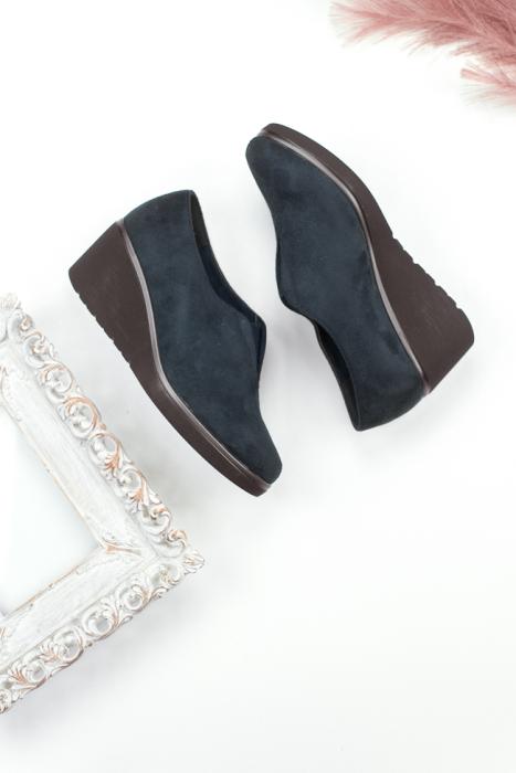 Μαύρο Oxfords καστόρ με λάστιχο CT483