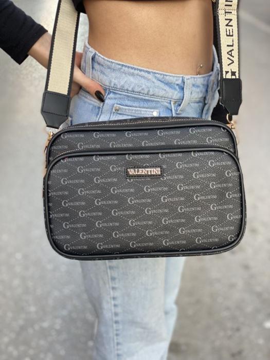 Τσάντα χιαστί μαύρη BB15115