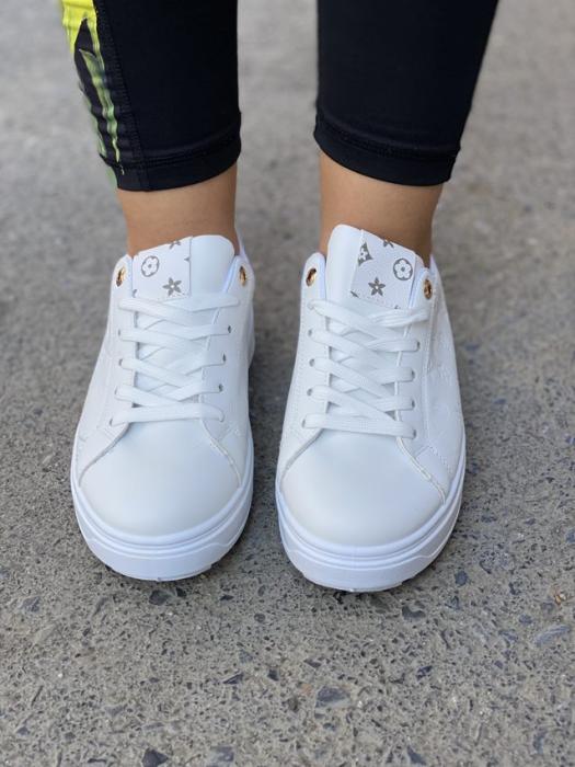 Sneaker με ιδιαίτερο μοτίβο άσπρο C619