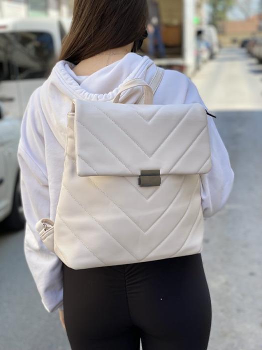 Μπέζ ανοιχτό σακίδιο πλάτης 645601BEIGE