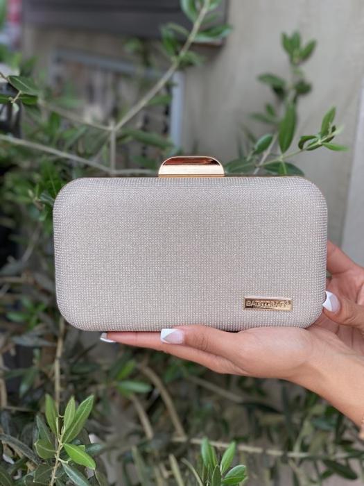 Τσαντάκι clutch αμπιγιέ χρυσό 21882