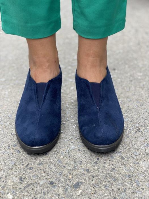 Μπλέ Oxfords καστόρ με λάστιχο CT483