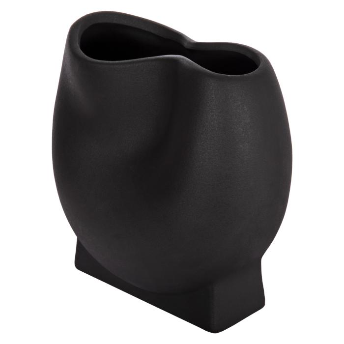 ΕΠΙΤΡΑΠΕΖΙΟ ΚΕΡΑΜΙΚΟ ΔΙΑΚΟΣΜΗΤΙΚΟ GLAΖΕ HM4610.02 ΜΑΥΡΟ ΜΑΤ 26x14x25Υεκ