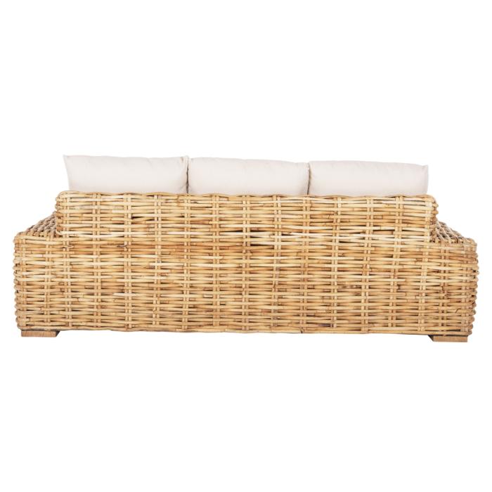 ΚΑΝΑΠΕΣ ΤΡΙΘΕΣΙΟΣ ΕΞ.ΧΩΡΟΥ TROPEL HM9808 ΞΥΛΟ MANGO-RATTAN ΦΥΣΙΚΟ-ΛΕΥΚΑ ΜΑΞΙΛΑΡΙΑ 216x88x85Υεκ