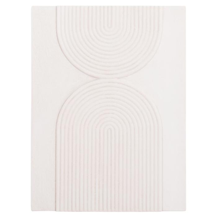 ΠΙΝΑΚΑΣ ΟΡΘΟΓΩΝΙΟΣ ΣΕΙΡΑ SANTORINI HM4523 MDF ΣΕ ΥΠΟΛΕΥΚΟ ΧΡΩΜΑ 60x4(πάχος)x80Υεκ.