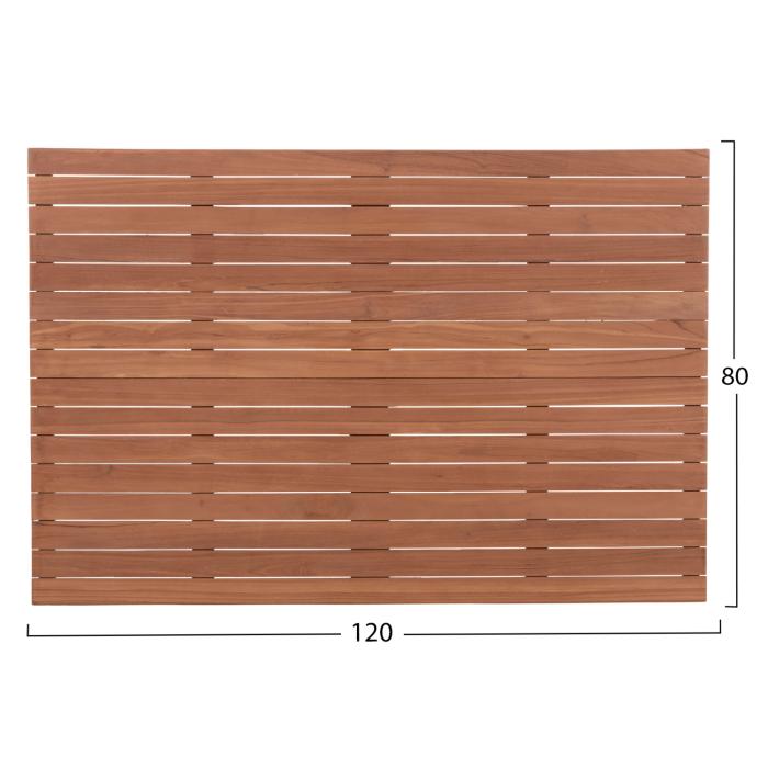ΕΠΙΦΑΝΕΙΑ ΤΡΑΠΕΖΙΟΥ ΟΡΘΟΓΩΝΙΑ HM18138 ΞΥΛΟ TEAK--ΦΥΣΙΚΟ 120x80x4(πάχος)εκ.