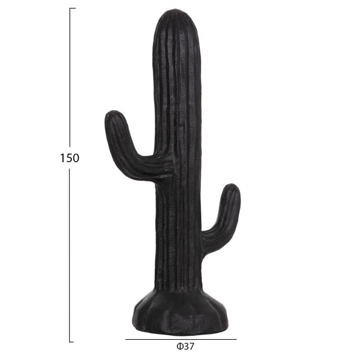 ΔΙΑΚΟΣΜΗΤΙΚΟΣ ΚΑΚΤΟΣ ΔΑΠΕΔΟΥ CACTUS HM4386.01L ΓΥΨΟΣ ΣΕ ΜΑΥΡΟ 63x37x150Υεκ.