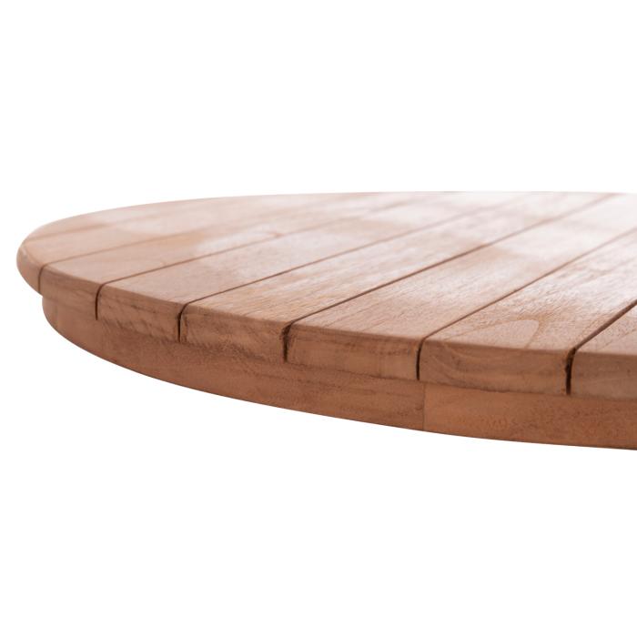 ΕΠΙΦΑΝΕΙΑ ΤΡΑΠΕΖΙΟΥ ΣΤΡΟΓΓΥΛΗ HM18132 ΞΥΛΟ TEAK--ΦΥΣΙΚΟ Φ60x4(πάχος)εκ.