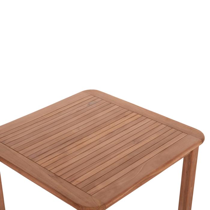 ΤΡΑΠΕΖΙ ΤΕΤΡΑΓΩΝΟ PRESSCOT HM18122 ΞΥΛΟ TEAK--ΦΥΣΙΚΟ 80x80x76Υεκ.