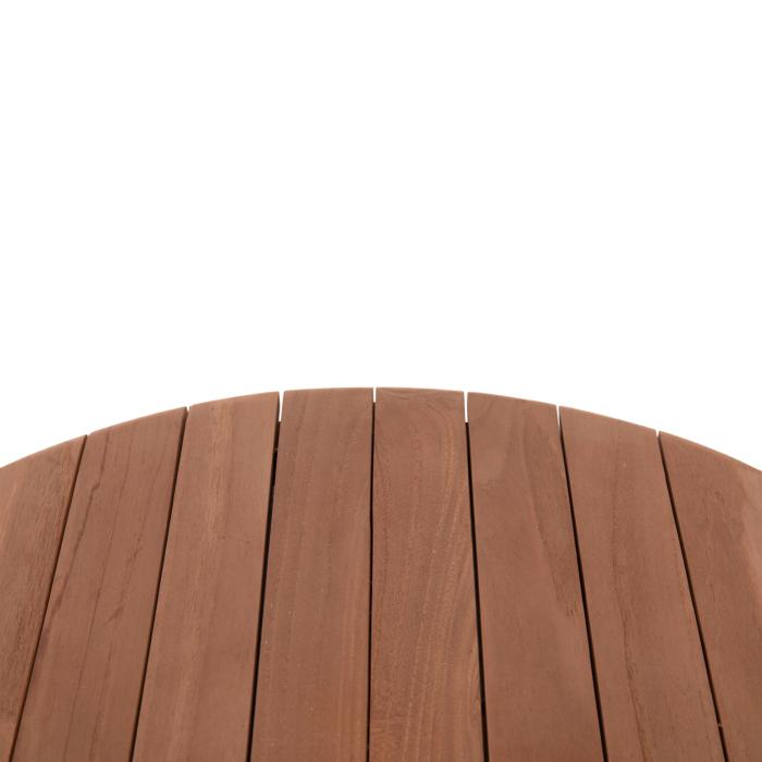 ΕΠΙΦΑΝΕΙΑ ΤΡΑΠΕΖΙΟΥ ΣΤΡΟΓΓΥΛΗ HM18132 ΞΥΛΟ TEAK--ΦΥΣΙΚΟ Φ60x4(πάχος)εκ.