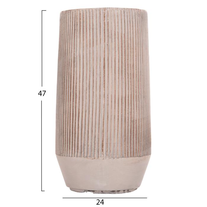 ΣΕΤ 2ΤΜΧ ΓΛΑΣΤΡΕΣ ΚΥΛΙΝΔΡΟΙ ΣΕΙΡΑ GARDENER HM4727 FIBERCLAY-ΧΡΩΜΑ CEMENT Φ35x64Υεκ