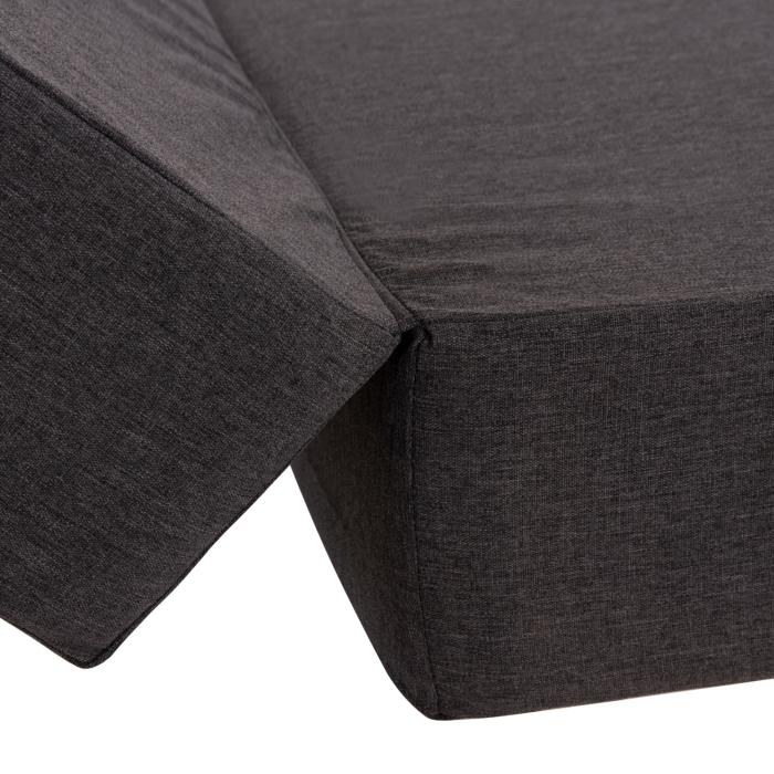 ΜΑΞΙΛΑΡΙ ΞΑΠΛΩΣΤΡΑΣ KIHEI HM21094.03 OLEFIN ΣΚΟΥΡΟ ΓΚΡΙ ΜΕ FOAM 198x70x20Υεκ