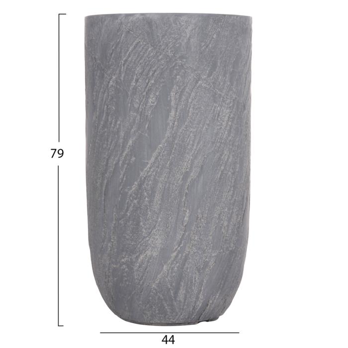 ΣΕΤ 3ΤΜΧ ΓΛΑΣΤΡΕΣ ΚΥΛΙΝΔΡΟΙ ΣΕΙΡΑ GARDENER HM4720 FIBERCLAY-ΧΡΩΜΑ CEMENT Φ44x79Υεκ