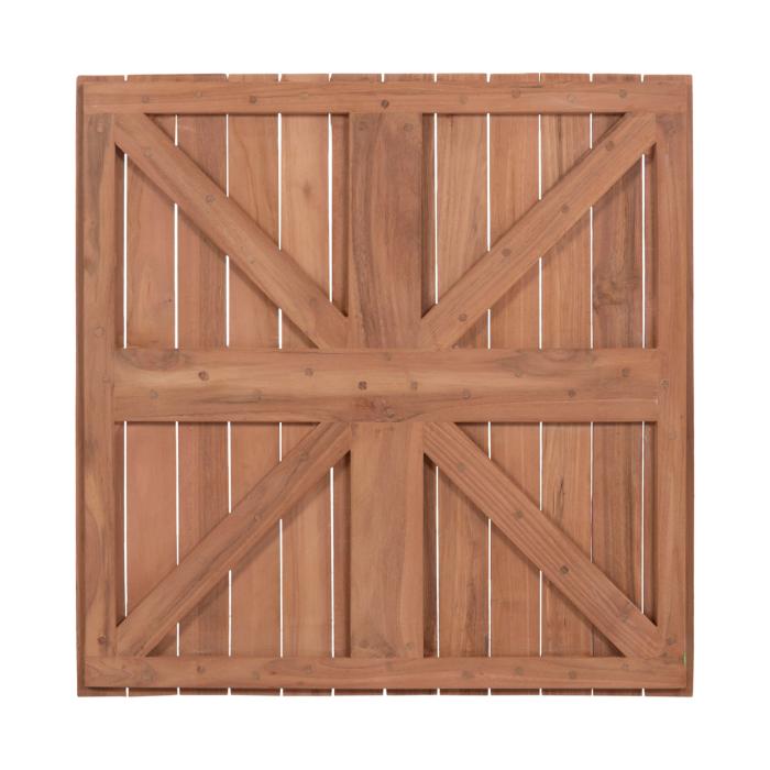 ΕΠΙΦΑΝΕΙΑ ΤΡΑΠΕΖΙΟΥ ΤΕΤΡΑΓΩΝΗ HM18135 ΞΥΛΟ TEAK--ΦΥΣΙΚΟ 60x60x4(πάχος)εκ.