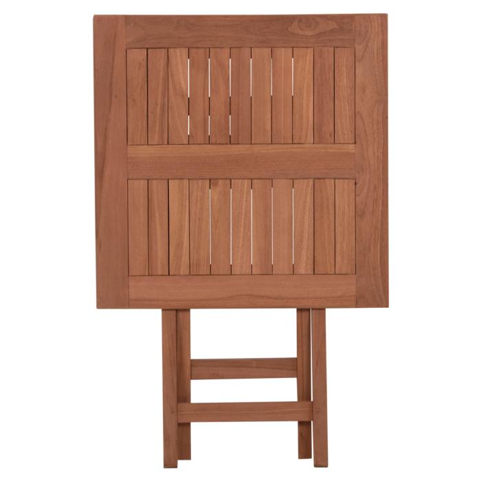 ΤΡΑΠΕΖΙ ΣΚΗΝΟΘΕΤΗ ΤΕΤΡΑΓΩΝΟ ERIS HM18118 ΞΥΛΟ TEAK--ΦΥΣΙΚΟ 60x60x75Υεκ.