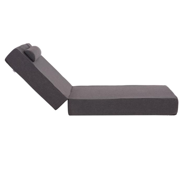 ΜΑΞΙΛΑΡΙ ΞΑΠΛΩΣΤΡΑΣ KIHEI HM21094.03 OLEFIN ΣΚΟΥΡΟ ΓΚΡΙ ΜΕ FOAM 198x70x20Υεκ