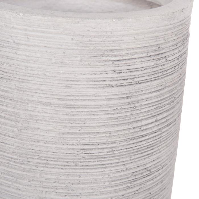ΣΕΤ 3ΤΜΧ ΓΛΑΣΤΡΕΣ ΚΥΛΙΝΔΡΟΙ ΣΕΙΡΑ GARDENER HM4721 FIBERCLAY-ΧΡΩΜΑ CEMENT Φ42x78Υεκ
