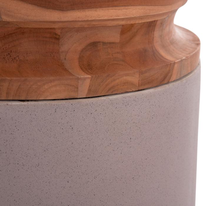 ΔΙΑΚΟΣΜΗΤΙΚΟ ΒΑΖΟ ΔΑΠΕΔΟΥ LINTER HM4662.05L FIBER CEMENT ΓΚΡΙ ΜΑΤ--ΞΥΛΟ ΤΕΑΚ Φ41x47Υεκ