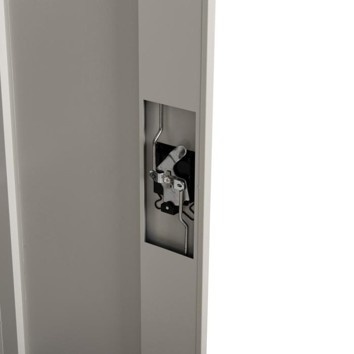 ΝΤΟΥΛΑΠΑ ΜΕΤΑΛΛΙΚΗ DURON HM11999 2-ΦΥΛΛΗ ΜΕ 2 ΑΠΟΘ.ΧΩΡΟΥΣ & ΠΟΔΙΑ-ΓΚΡΙ 90Χ40Χ100Υεκ.