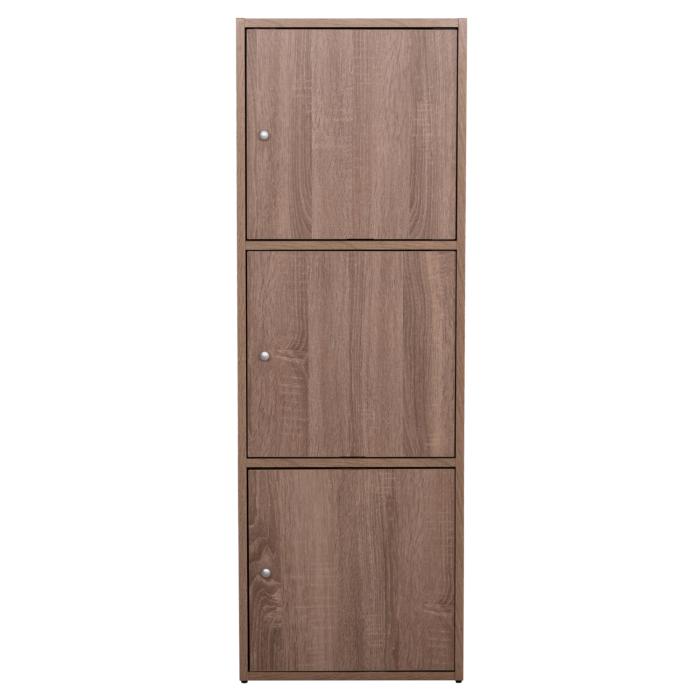 ΝΤΟΥΛΑΠΙ ΜΕ 3 ΑΠΟΘ. ΧΩΡΟΥΣ SORIANO HM9939.11 SONAMA OAK ΜΕΛΑΜΙΝΗ 40x39x119Υεκ.