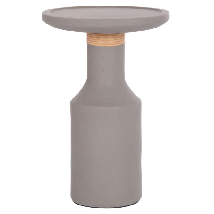 ΒΟΗΘΗΤΙΚΟ ΤΡΑΠΕΖΙ TRED(T) HM18169.03 FIBER CEMENT ΓΚΡΙ-ΦΥΣΙΚΟ RATTAN--Φ40x61Υεκ.