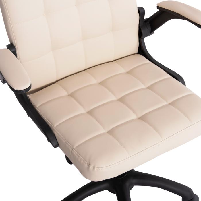ΚΑΡΕΚΛΑ ΓΡΑΦΕΙΟΥ PORTIMA HM1197.04 ΜΠΕΖ PVC-ΜΑΥΡΟΣ NYLON ΣΚΕΛΕΤΟΣ & ΒΑΣΗ 66.5x57x97Υεκ