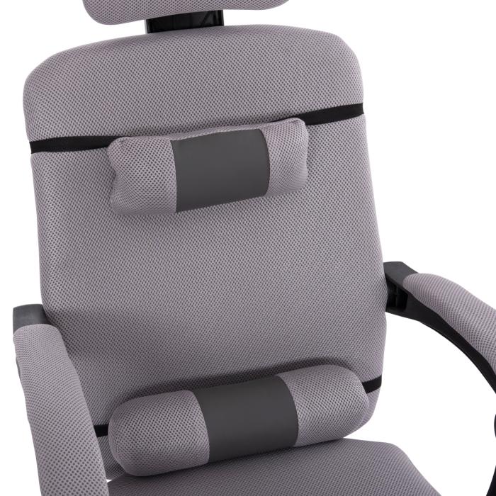 ΚΑΡΕΚΛΑ ΓΡΑΦΕΙΟΥ CRONER HM1196.02 ΓΚΡΙ MESH-ΜΕΤΑΛ.ΒΑΣΗ-NYLON ΣΚΕΛΕΤΟΣ 58x67x124Υεκ.