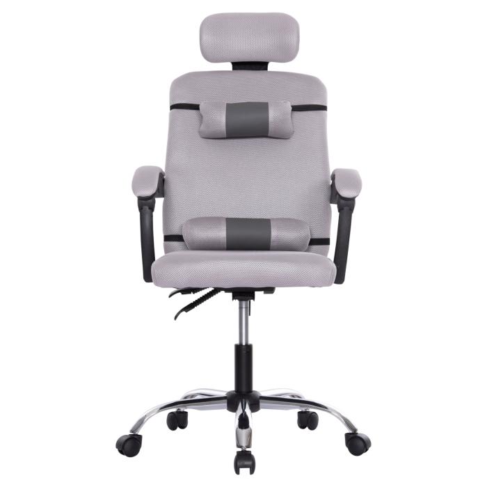 ΚΑΡΕΚΛΑ ΓΡΑΦΕΙΟΥ CRONER HM1196.02 ΓΚΡΙ MESH-ΜΕΤΑΛ.ΒΑΣΗ-NYLON ΣΚΕΛΕΤΟΣ 58x67x124Υεκ.