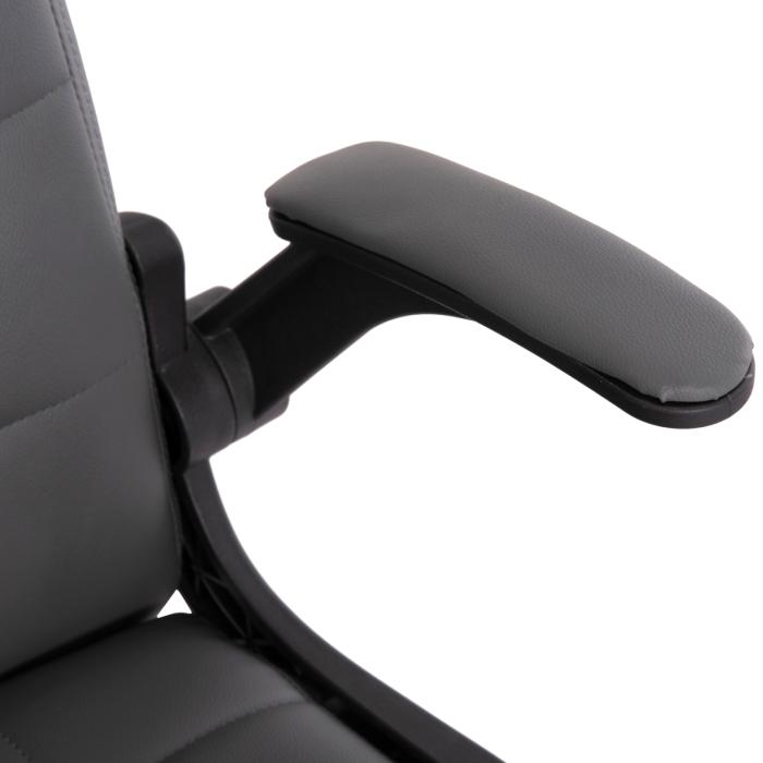 ΚΑΡΕΚΛΑ ΓΡΑΦΕΙΟΥ PORTIMA HM1197.03 ΓΚΡΙ PVC-ΜΑΥΡΟΣ NYLON ΣΚΕΛΕΤΟΣ & ΒΑΣΗ 66.5x60x97Υεκ