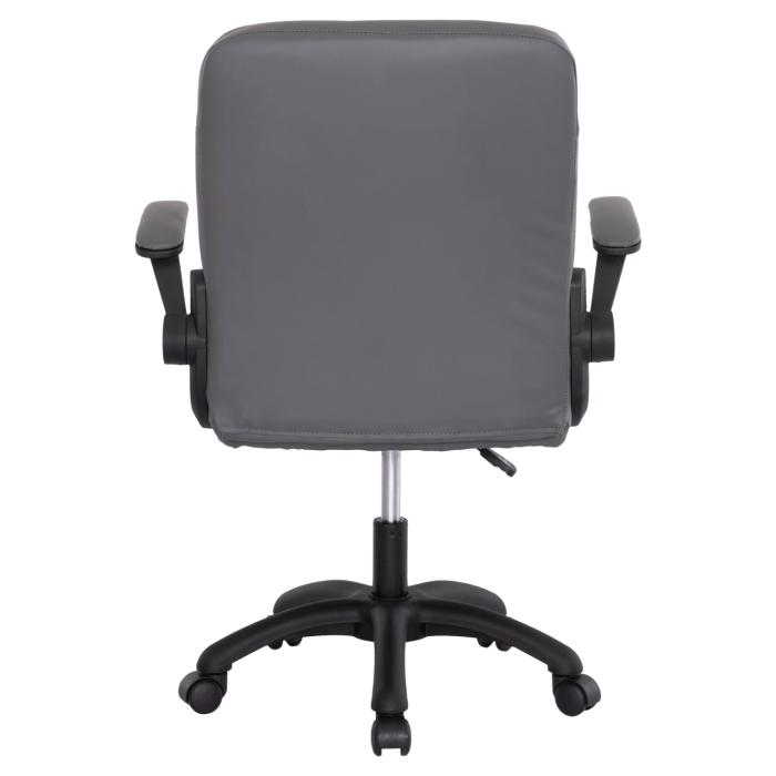 ΚΑΡΕΚΛΑ ΓΡΑΦΕΙΟΥ PORTIMA HM1197.03 ΓΚΡΙ PVC-ΜΑΥΡΟΣ NYLON ΣΚΕΛΕΤΟΣ & ΒΑΣΗ 66.5x60x97Υεκ