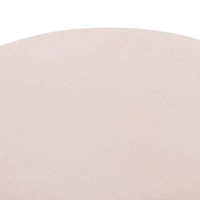 ΤΡΑΠΕΖΙ ΣΑΛΟΝΙΟΥ ΣΤΡΟΓΓΥΛΟ ALLAN HM18162.02 FIBER CEMENT ΣΕ ΑΝΟΙΧΤΟ ΜΠΕΖ--Φ92x49Υεκ.