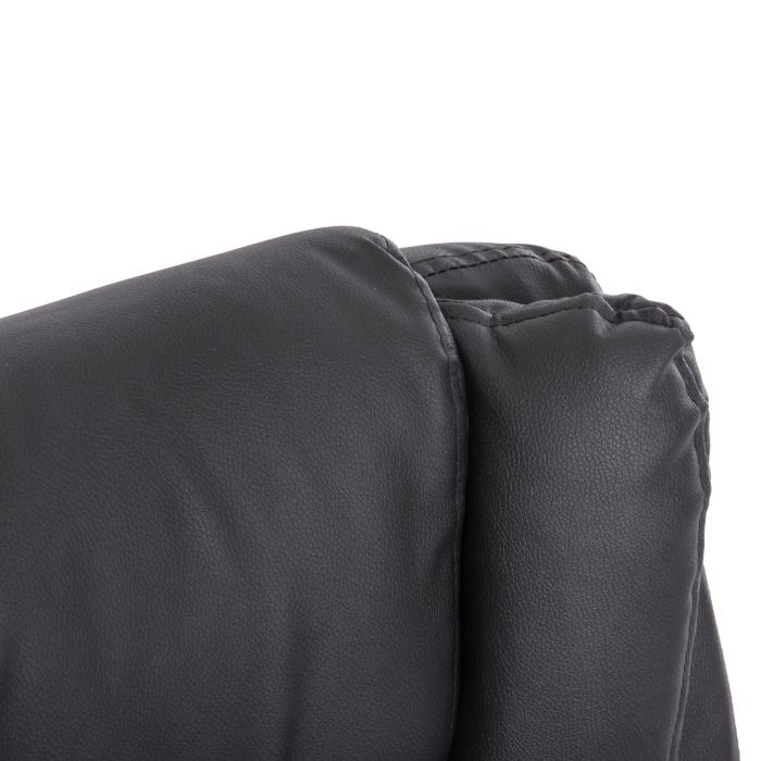 ΚΑΡΕΚΛΑ ΓΡΑΦΕΙΟΥ CANAN HM1201 ΜΑΥΡO PVC-ΜΑΥΡΟ NYLON-ΒΑΣΗ ΧΡΩΜΙΟΥ 66x61x105Υεκ.