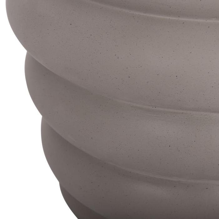 ΤΡΑΠΕΖΙ ΒΟΗΘΗΤΙΚΟ PUFFAT HM18172.03 FIBER CEMENT ΓΚΡΙ- ΞΥΛΟ TEAK TOP Φ45x46Υεκ.