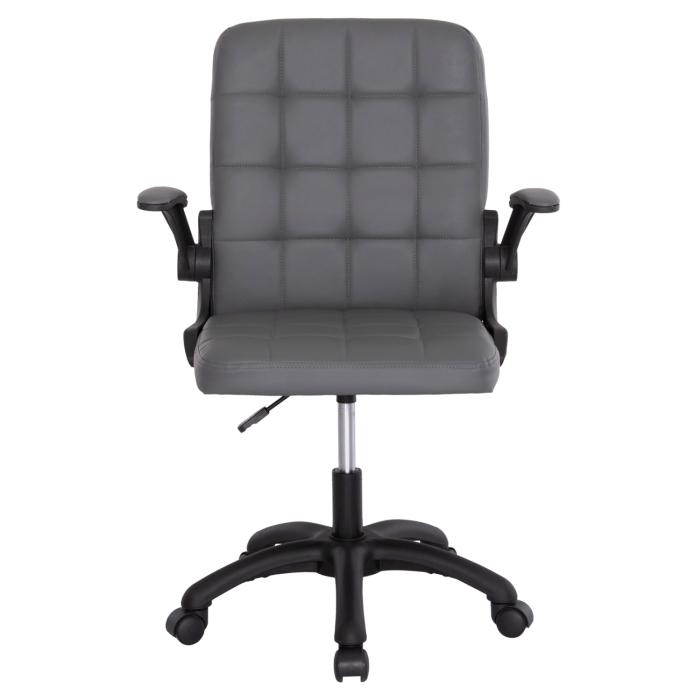 ΚΑΡΕΚΛΑ ΓΡΑΦΕΙΟΥ PORTIMA HM1197.03 ΓΚΡΙ PVC-ΜΑΥΡΟΣ NYLON ΣΚΕΛΕΤΟΣ & ΒΑΣΗ 66.5x60x97Υεκ