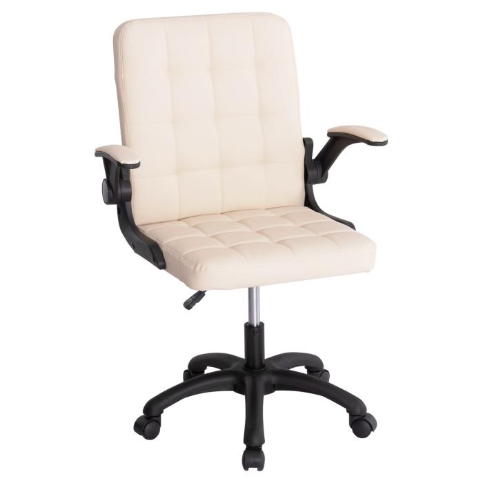 ΚΑΡΕΚΛΑ ΓΡΑΦΕΙΟΥ PORTIMA HM1197.04 ΜΠΕΖ PVC-ΜΑΥΡΟΣ NYLON ΣΚΕΛΕΤΟΣ & ΒΑΣΗ 66.5x57x97Υεκ