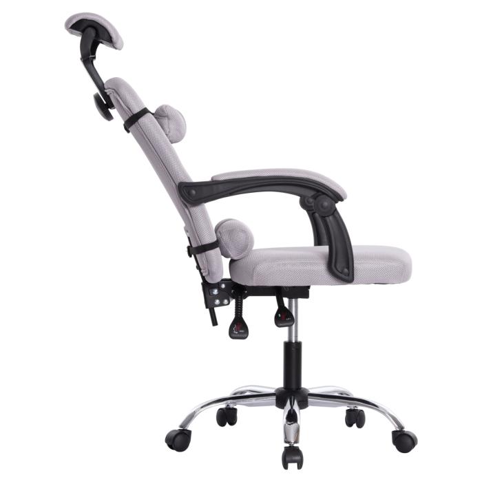 ΚΑΡΕΚΛΑ ΓΡΑΦΕΙΟΥ CRONER HM1196.02 ΓΚΡΙ MESH-ΜΕΤΑΛ.ΒΑΣΗ-NYLON ΣΚΕΛΕΤΟΣ 58x67x124Υεκ.