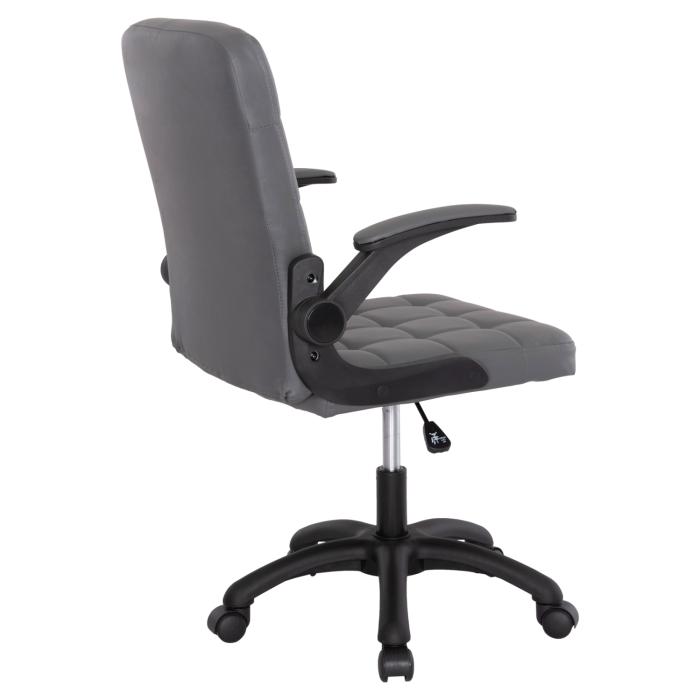 ΚΑΡΕΚΛΑ ΓΡΑΦΕΙΟΥ PORTIMA HM1197.03 ΓΚΡΙ PVC-ΜΑΥΡΟΣ NYLON ΣΚΕΛΕΤΟΣ & ΒΑΣΗ 66.5x60x97Υεκ