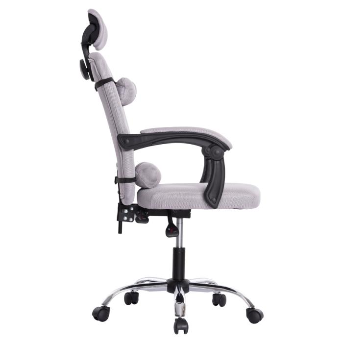 ΚΑΡΕΚΛΑ ΓΡΑΦΕΙΟΥ CRONER HM1196.02 ΓΚΡΙ MESH-ΜΕΤΑΛ.ΒΑΣΗ-NYLON ΣΚΕΛΕΤΟΣ 58x67x124Υεκ.