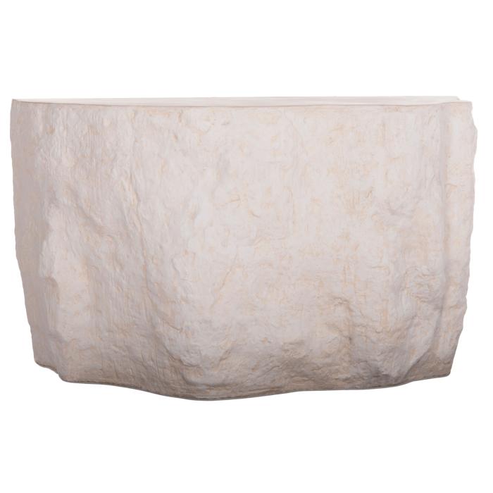 ΚΟΝΣΟΛΑ ΒΡΑΧΟΣ INTERON HM18152.02 FIBER CEMENT ΣΕ ΛΕΥΚΟ--120x50x71Υεκ.