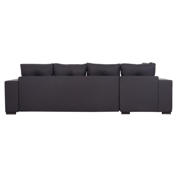 ΓΩΝΙΑΚΟΣ ΚΑΝΑΠΕΣ-ΚΡΕΒΑΤΙ ΜΕ ΑΠΟΘ.ΧΩΡΟ TRENDSTON HM3302.01L ΓΚΡΙ ΥΦΑΣΜΑ 298x177x95Υεκ