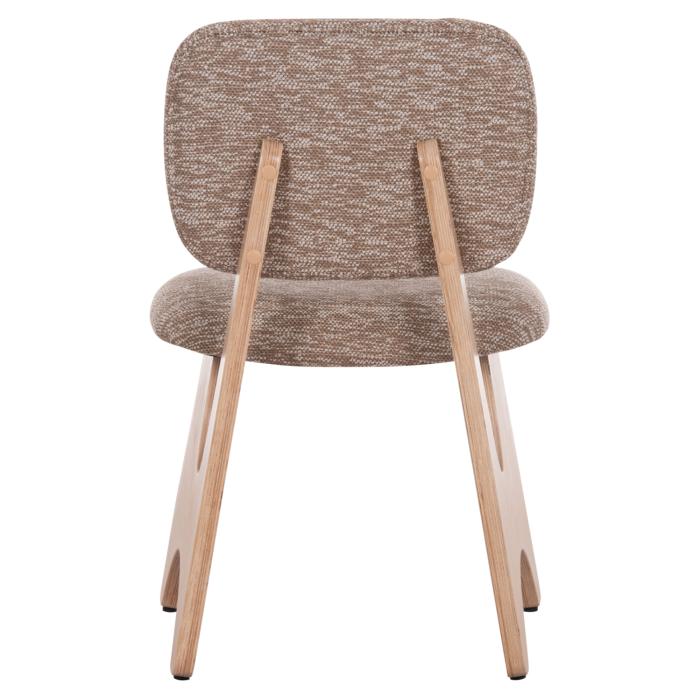 ΚΑΡΕΚΛΑ ΤΡΑΠΕΖΑΡΙΑΣ BELLISI HM18248.01 ΚΑΦΕ ΥΦΑΣΜΑ-PLYWOOD ΧΡΩΜΑ ΔΡΥΟΣ 53x56x78Υεκ.