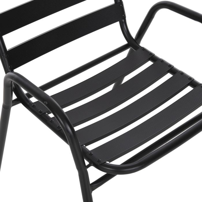 ΣΕΤ ΤΡΑΠΕΖΑΡΙΑΣ 5ΤΜΧ ADAM HM21219.01 ΚΑΡΕΚΛΕΣ ΜΕΤΑΛΛΙΚΕΣ & ΤΡΑΠΕΖΙ 110x60 ΜΑΥΡΟ