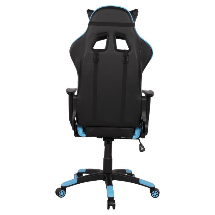 ΠΟΛΥΘΡΟΝΑ GAMING DARIUS HM1072.08 ΜΑΥΡΗ-ΣΙΕΛ 66,5x70x(122-129) cm