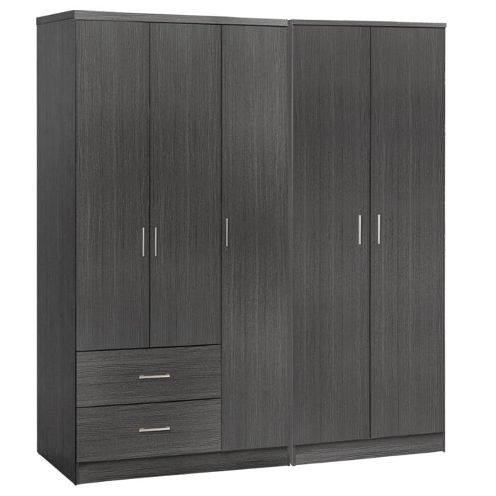 ΝΤΟΥΛΑΠΑ 5ΦΥΛΛΗ CAESAR HM21234.01 ΜΕΛΑΜΙΝΗ ΧΡΩΜΑ ZEBRANO 150x42.5x181Υεκ